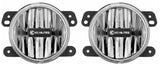 KC HiLiTES 10-18 Jeep JK 4in. Gravity G4 LED Light 10w SAE/ECE Clear Fog Beam (Pair Pack System)